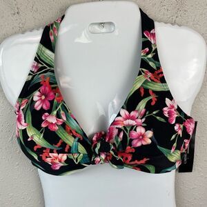 NWT Carmen Marc Salvo Floral Bikini Top Sizes S or M